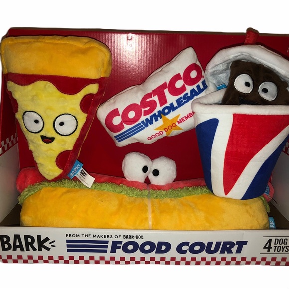 BARK Costco Food Court Dog Toy Bundle, 4-count